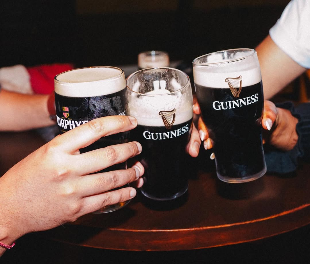 Guests enjoying Guinness at The Shamrock Social